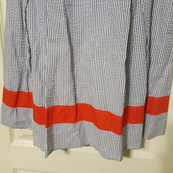 Jessica Simpson striped dress sz 10 Blue/White - Picture 4 of 7